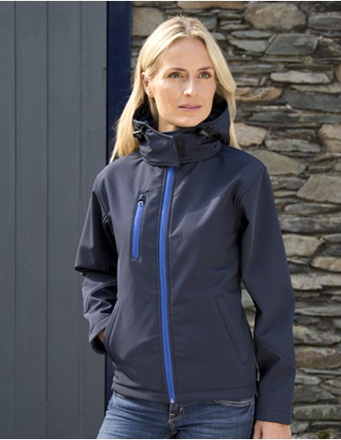 R-R230F-Womens TX Performance Hooded Soft Shell Jacket
